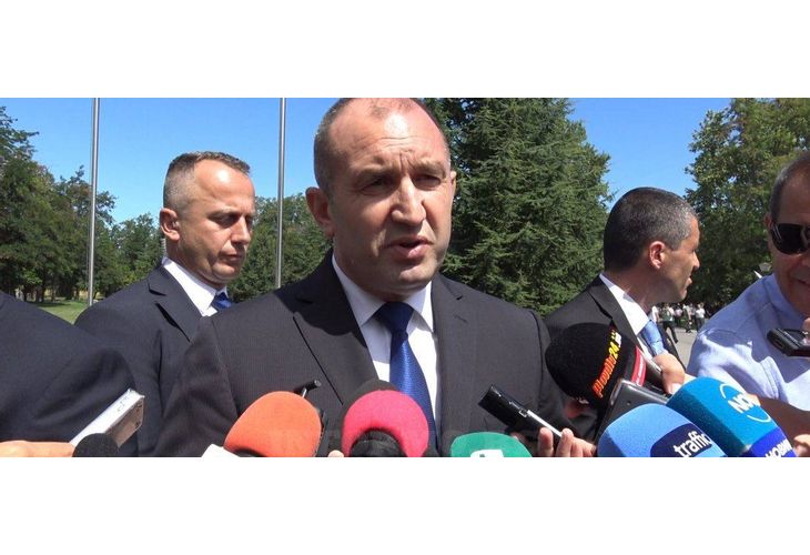 Румен Радев в Първомай Румен Радев в Първомай